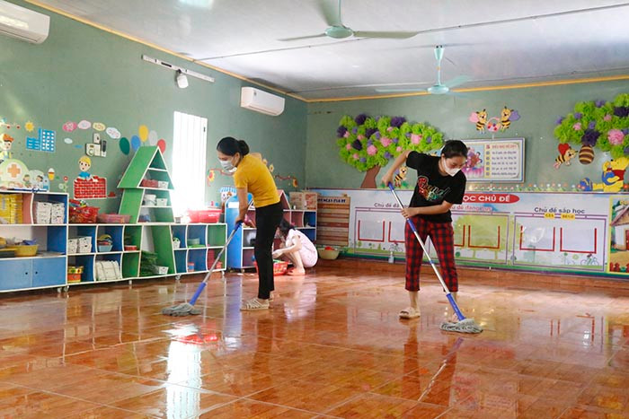 Trẻ mầm non ở TP Hải Dương đi học trở lại từ ngày 20.12